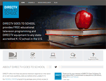 Tablet Screenshot of directvgoestoschool.com